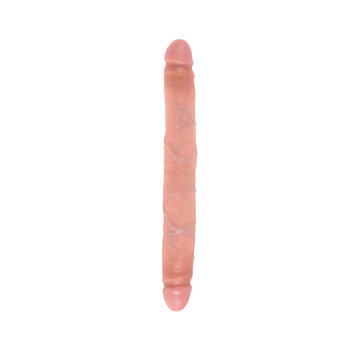 King Cock - Dunne dubbele dildo - 31 cm (Huidroze)